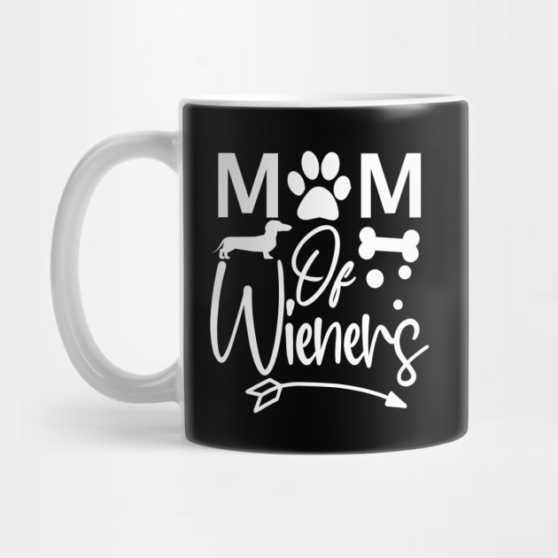 Dog Lover Gift / Mom of Wieners Dachshunds by DragonTees